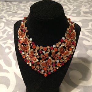 Butterfly Rhinestone Necklace and Earrings ❤️🧡💛